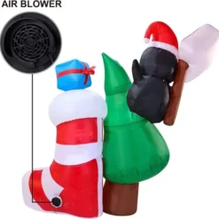 5ft Inflatable LED I've Been Good Sign Penguin -Christmas Decorations Store 6ft Inflatable LED Ive Been Good Sign Penguin 3 600x594 1