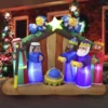 6ft Inflatable LED Nativity Scene With Angels 1 6ft Inflatable LED Nativity Scene With Angels -Christmas Decorations Store 6ft Inflatable LED Nativity Scene with Angels 600x600 1