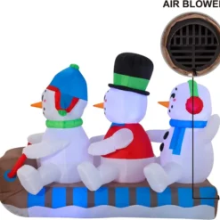 6ft Inflatable LED Snowmen On A Sleigh Ride 11 6ft Inflatable LED Snowmen On A Sleigh Ride -Christmas Decorations Store 6ft Inflatable LED Snowmen on a Sleigh Ride 4 result 600x569 1