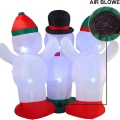 6ft Inflatable LED Three Snowman Christmas Caroling -Christmas Decorations Store 6ft Inflatable LED Three Snowman Christmas Caroling 4 result 600x563 1