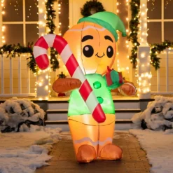 6ft LED Ginger Man Christmas Decoration Inflatable 11 6ft LED Ginger Man Christmas Decoration Inflatable -Christmas Decorations Store 6ft LED Ginger Man Christmas Decoration Inflatable 3 600x600 1