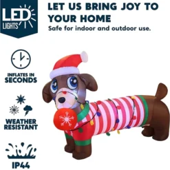 6ft LED Inflatable Christmas Dog Yard Decoration -Christmas Decorations Store 6ft LED Inflatable Christmas Dog Yard Decoration 3 600x627 1