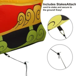 6ft LED Santa Claus On Llama Sleigh Inflatable -Christmas Decorations Store 6ft LED Inflatable Christmas Outdoor Deoration 3 result 600x612 1