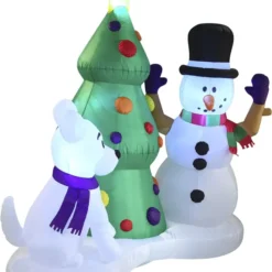 6ft LED Tall Christmas Inflatable Snowman 10 6ft LED Tall Christmas Inflatable Snowman -Christmas Decorations Store 6ft LED Tall Christmas Inflatable Snowman 3 result 600x761 1