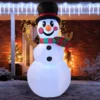 6ft Tall LED Inflatable Snowman Decoration -Christmas Decorations Store 6ft LED Tall Snowman Inflatables Decoration 1 result 600x600 1