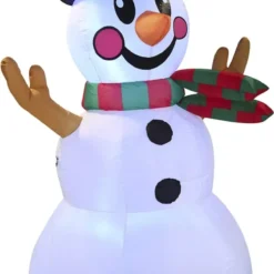 6ft Tall LED Inflatable Snowman Decoration -Christmas Decorations Store 6ft LED Tall Snowman Inflatables Decoration 2 result 600x1126 1