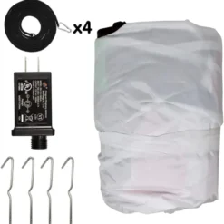 6ft Tall LED Inflatable Snowman Decoration -Christmas Decorations Store 6ft LED Tall Snowman Inflatables Decoration 6 result 600x609 1