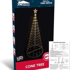 6ft 275 LED Lightshow Cone Christmas Tree 13 6ft 275 LED Lightshow Cone Christmas Tree -Christmas Decorations Store 6ft Lightshow Cone Christmas Tree 1 600x665 1