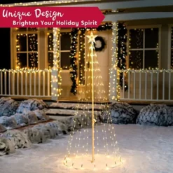 6ft 275 LED Lightshow Cone Christmas Tree 11 6ft 275 LED Lightshow Cone Christmas Tree -Christmas Decorations Store 6ft Lightshow Cone Christmas Tree 4 600x600 1