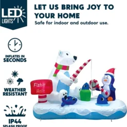 6ft Long Inflatable Fishing Hole Sign With Polar Bear Fishing -Christmas Decorations Store 6ft Long Inflatable Fishing Hole Sign with Polar Bear Fishing 2 600x603 1