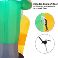 6ft Long LED 3 Christmas Gnome Inflatable -Christmas Decorations Store 6ft Long LED Christmas Gnome Inflatable 6 result 600x609 1