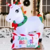 6ft Long LED Inflatable Unicorn Christmas Decoration -Christmas Decorations Store 6ft Long LED Inflatable Unicorn Christmas Decoration 5 600x600 1