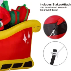 6ft Long LED Inflatable Unicorn Pulling Sleigh 12 6ft Long LED Inflatable Unicorn Pulling Sleigh -Christmas Decorations Store 6ft Long LED Inflatable Unicorn Pulling Sleigh 6 result 600x618 1