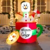 6ft LED Christmas Inflatable Snowman In Mug With Cookie -Christmas Decorations Store 6ft Tall LED Christmas Inflatable Snowman 7 600x600 1