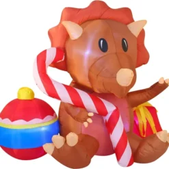 6ft Triceratops Christmas Inflatable Decoration -Christmas Decorations Store 6ft Triceratops Christmas Inflatable Decoration 2 result 600x574 1
