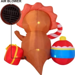 6ft Triceratops Christmas Inflatable Decoration -Christmas Decorations Store 6ft Triceratops Christmas Inflatable Decoration 4 result 600x603 1