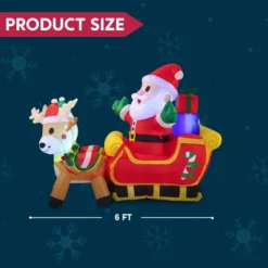 6ft Wide Santa Clause Inflatables Decoration 11 6ft Wide Santa Clause Inflatables Decoration -Christmas Decorations Store 6ft Wide Santa Clause Inflatables Decoration 1 600x600 1