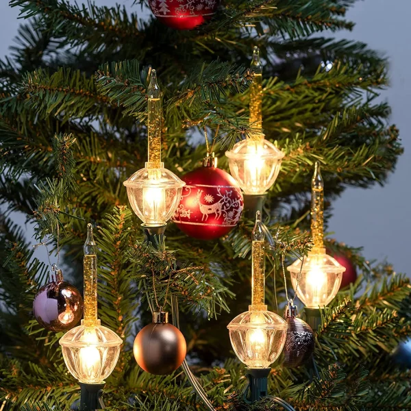 7pcs Warm White Vintage Christmas Bubble Lights 7 7pcs Warm White Vintage Christmas Bubble Lights - Image 5