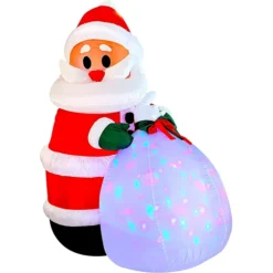 8ft Inflatable LED Santa With Gift Bag -Christmas Decorations Store 7.9ft Inflatable LED Santa with Gift Bag 2
