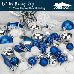 70pcs Blue Silver & White Christmas Ornament Set 12 70pcs Blue Silver & White Christmas Ornament Set -Christmas Decorations Store 70pcs Blue Silver amp White Christmas Ornament Set 5 600x600 1