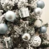 71pcs Blue And White Assorted Christmas Ornaments