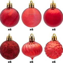 36pcs Red Shatterproof Christmas Ball Ornaments 1.57in 11 36pcs Red Shatterproof Christmas Ball Ornaments 1.57in -Christmas Decorations Store 717h4K7TfEL. AC SL1200 600x590 1