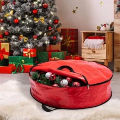 2pcs Red Christmas Wreath Storage Bags 36in -Christmas Decorations Store 71CP40 zlPL. AC SL1200 600x600 1