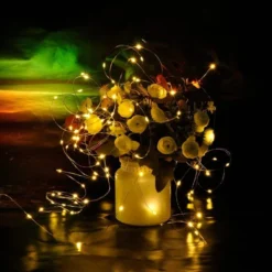 200 LED Warm White Led USB Operated Fairy Lights 66ft -Christmas Decorations Store 71DB4Q39CsL. AC SL1500 600x600 1