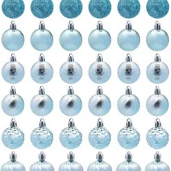 36pcs Baby Blue Christmas Ornaments 1.57in -Christmas Decorations Store 71K8614vxaL. AC SL1200 2 600x693 1