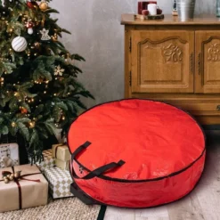 2pcs Red Christmas Wreath Storage Bags 36in -Christmas Decorations Store 71LXUG2gU8L. AC SL1200 600x600 1
