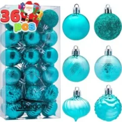 36Pcs Teal Christmas Ball Ornaments 1.57in -Christmas Decorations Store 71Y4XLuxhsL. AC SL1200 300x300 1