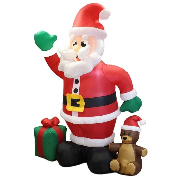 8ft LED Christmas Giant Inflatable Santa Claus 3 8ft LED Christmas Giant Inflatable Santa Claus