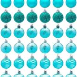 36Pcs Teal Christmas Ball Ornaments 1.57in -Christmas Decorations Store 71xjbhD1VjL. AC SL1200 600x708 1