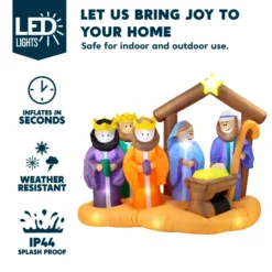 7ft Christmas Inflatable Nativity Scene Decoration 10 7ft Christmas Inflatable Nativity Scene Decoration -Christmas Decorations Store 7ft Christmas Inflatable Nativity Scene Decoration 3 600x600 1