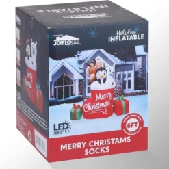 6ft Tall LED Inflatable Christmas Stocking -Christmas Decorations Store 81BmpGphslL. AC SL1500 600x596 1