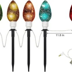 2pcs Multi Color Pathway String Lights 6.5ft -Christmas Decorations Store 81Se6zdKnVL. AC SL1500 1 600x433 1