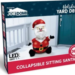 Collapsible LED Light Up Santa Decoration 30in -Christmas Decorations Store 81gCnBUGGdL. AC SL1500 600x476 1