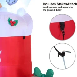 6ft Tall LED Inflatable Christmas Stocking -Christmas Decorations Store 81jpf MrLXL. AC SL1500 600x623 1