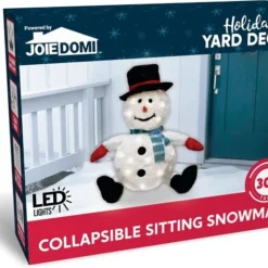 Collapsible LED Light Up Snowman Decoration 30in -Christmas Decorations Store 81xSk4fLn L. AC SL1500 600x476 1