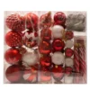 87pcs Red And White Christmas Ornaments
