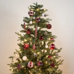 87pcs Red And White Christmas Ornaments 11 87pcs Red And White Christmas Ornaments -Christmas Decorations Store 87Pcs Assorted Red amp White Christmas Ornaments Set with Pine Corn 5 result scaled 600x600 1