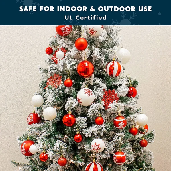 88pcs Red And White Christmas Shatterproof Ornaments 5 88pcs Red And White Christmas Shatterproof Ornaments - Image 3