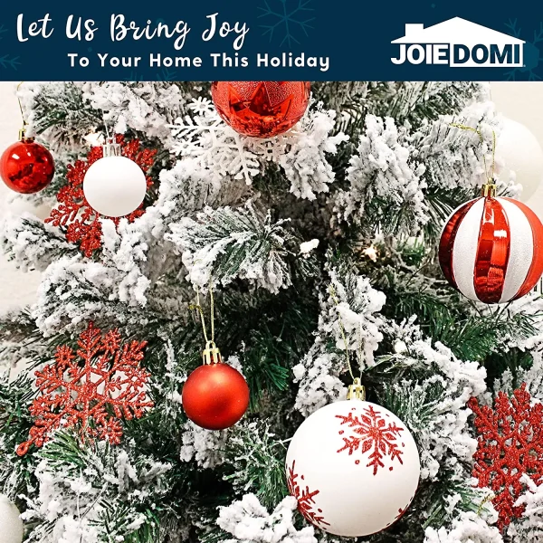 88pcs Red And White Christmas Shatterproof Ornaments 7 88pcs Red And White Christmas Shatterproof Ornaments - Image 5