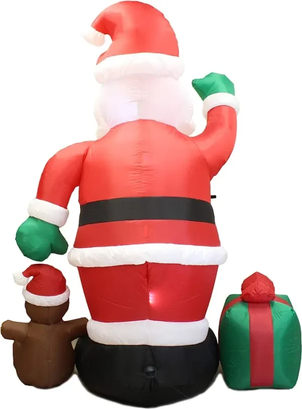 8ft LED Christmas Giant Inflatable Santa Claus 5 8ft LED Christmas Giant Inflatable Santa Claus - Image 3