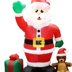 8ft LED Christmas Giant Inflatable Santa Claus 11 8ft LED Christmas Giant Inflatable Santa Claus -Christmas Decorations Store 8ft LED Christmas Giant Inflatable Santa Claus 2 600x750 1