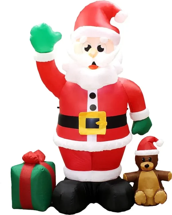 8ft LED Christmas Giant Inflatable Santa Claus 6 8ft LED Christmas Giant Inflatable Santa Claus - Image 4