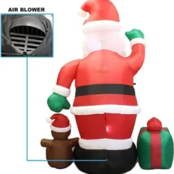 8ft LED Christmas Giant Inflatable Santa Claus 12 8ft LED Christmas Giant Inflatable Santa Claus -Christmas Decorations Store 8ft LED Christmas Giant Inflatable Santa Claus 600x627 1
