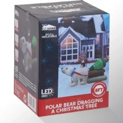 8ft Long LED Polar Bear Inflatable Decoration 12 8ft Long LED Polar Bear Inflatable Decoration -Christmas Decorations Store 8ft Long LED Polar Bear Inflatable Decoration 5 result 600x597 1