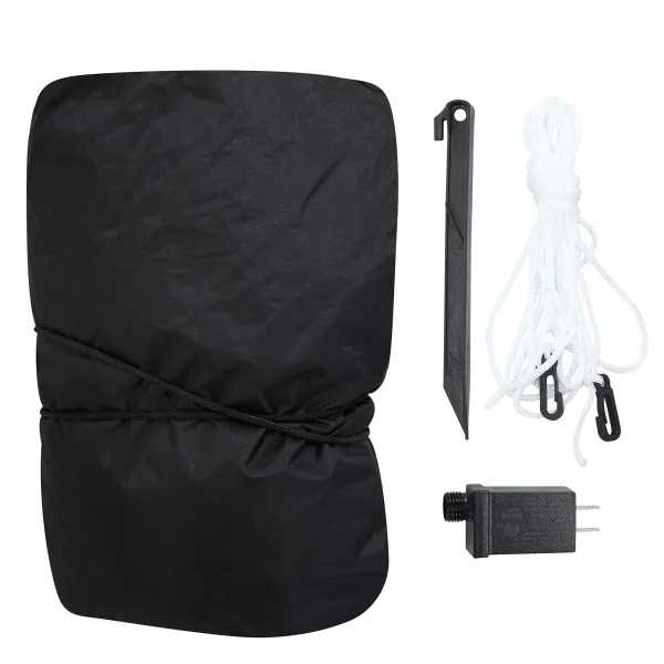 8ft LED Inflatable Reindeer Pulling Banner With Santa 8 8ft LED Inflatable Reindeer Pulling Banner With Santa - Image 6