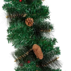 50 Lights Christmas Garland Prelit 9ft 11 50 Lights Christmas Garland Prelit 9ft -Christmas Decorations Store 9 ft Artificial Garland with 50 Lights amp Decorations 4 result 600x672 1